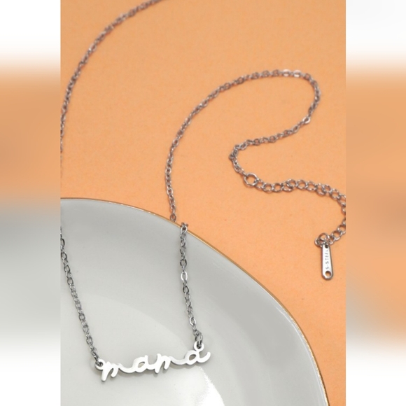 Jewelry - 🤱 18k Gold Plated (silver tone) Non Tarnish Mama Necklace